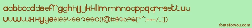BnInternet Font – Brown Fonts on Green Background