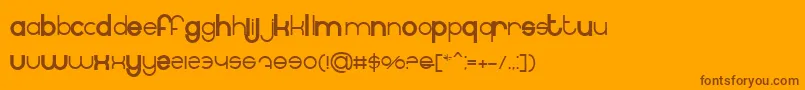 BnInternet Font – Brown Fonts on Orange Background
