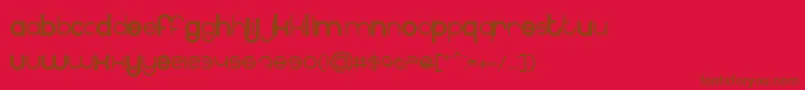 BnInternet Font – Brown Fonts on Red Background