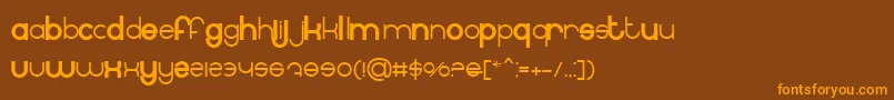 BnInternet Font – Orange Fonts on Brown Background