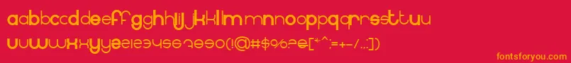 BnInternet Font – Orange Fonts on Red Background