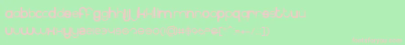 BnInternet Font – Pink Fonts on Green Background