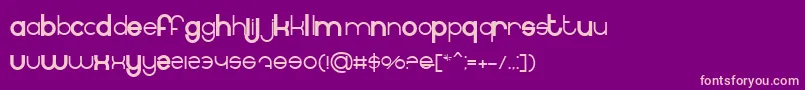 BnInternet Font – Pink Fonts on Purple Background