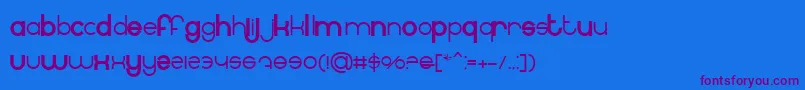 BnInternet Font – Purple Fonts on Blue Background