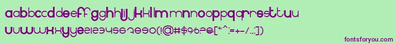 BnInternet Font – Purple Fonts on Green Background