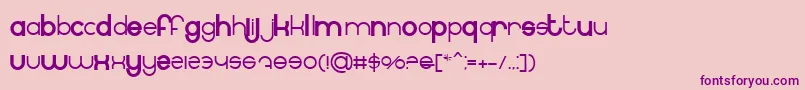 BnInternet Font – Purple Fonts on Pink Background