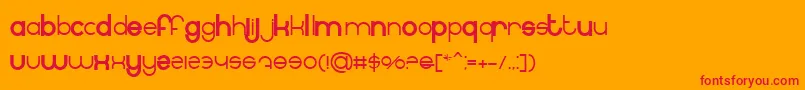 BnInternet Font – Red Fonts on Orange Background