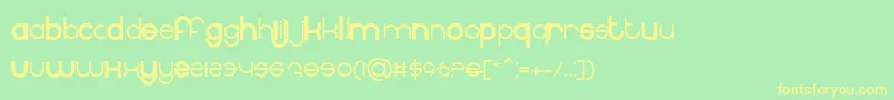 BnInternet Font – Yellow Fonts on Green Background