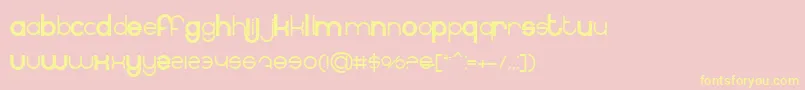 BnInternet Font – Yellow Fonts on Pink Background