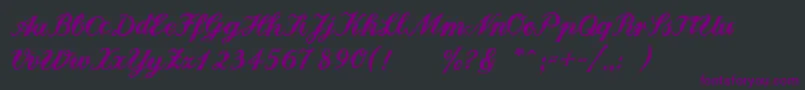 Landliebe Font – Purple Fonts on Black Background