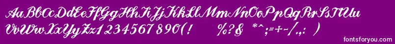 Landliebe Font – White Fonts on Purple Background