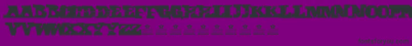 CubikaScriptPersonalUse-Schriftart – Schwarze Schriften auf violettem Hintergrund