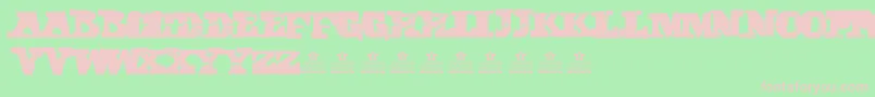 CubikaScriptPersonalUse Font – Pink Fonts on Green Background