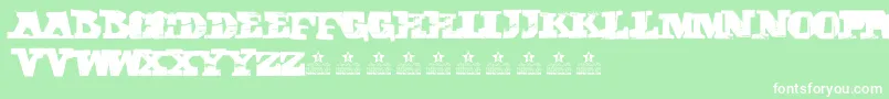 CubikaScriptPersonalUse Font – White Fonts on Green Background