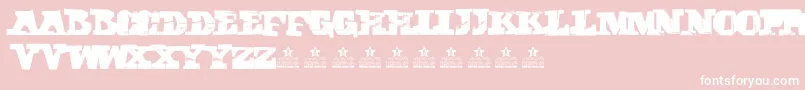 CubikaScriptPersonalUse Font – White Fonts on Pink Background