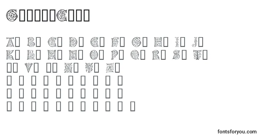 Шрифт GermanCaps – алфавит, цифры, специальные символы