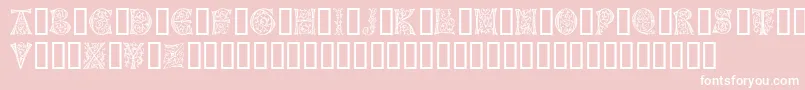 GermanCaps Font – White Fonts on Pink Background