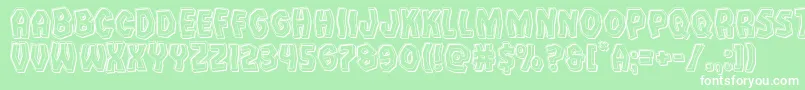 Vampirebrideengrave Font – White Fonts on Green Background