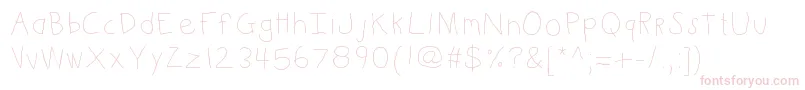 Kbkinderwrite Font – Pink Fonts on White Background