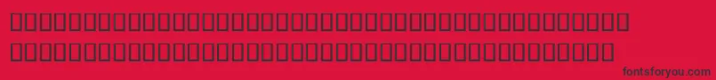 TonnerreВ® Font – Black Fonts on Red Background