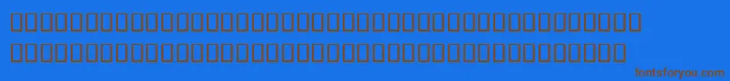 TonnerreВ® Font – Brown Fonts on Blue Background