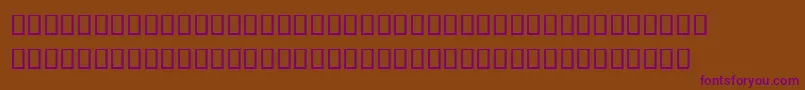 TonnerreВ® Font – Purple Fonts on Brown Background