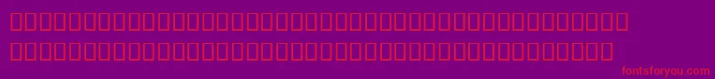 Saiba mais sobre a fonte TonnerreВ® Fonte TonnerreВ® – fontes vermelhas em um fundo violeta
