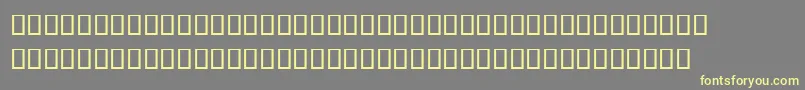 TonnerreВ® Font – Yellow Fonts on Gray Background