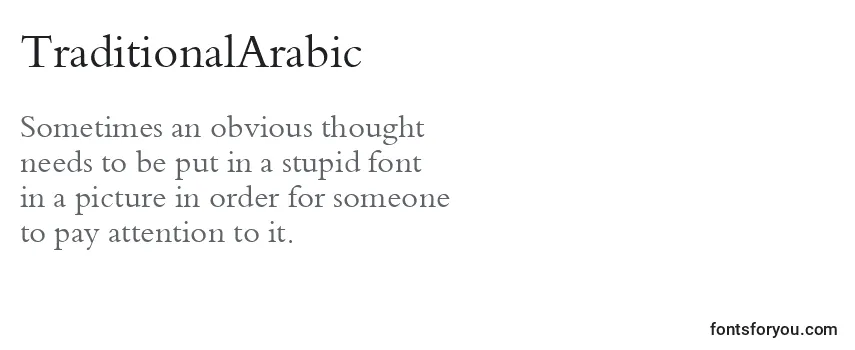 TraditionalArabic Font