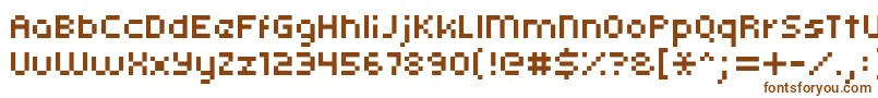 Шрифт Kroeger0555 – коричневые шрифты на белом фоне