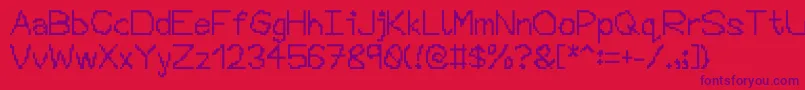 Tairo Font – Purple Fonts on Red Background