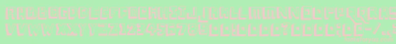 Loweryauto Font – Pink Fonts on Green Background