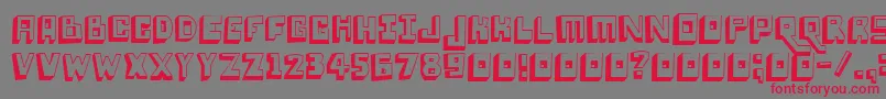 Loweryauto Font – Red Fonts on Gray Background