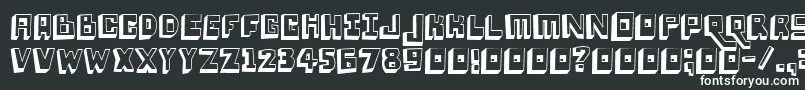 Шрифт Loweryauto – белые шрифты