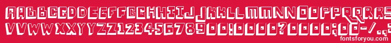 Loweryauto Font – White Fonts on Red Background