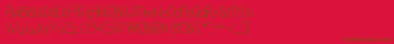 Soposh-fontti – ruskeat fontit punaisella taustalla