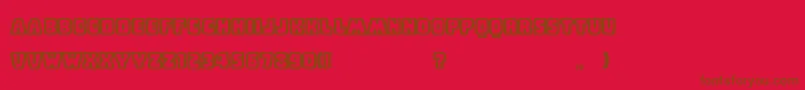 BabyEskimoKissesBold Font – Brown Fonts on Red Background