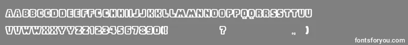 BabyEskimoKissesBold Font – White Fonts on Gray Background