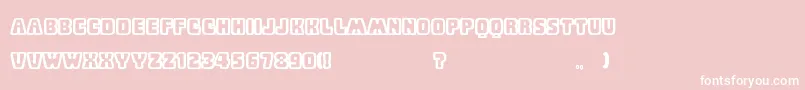 BabyEskimoKissesBold Font – White Fonts on Pink Background