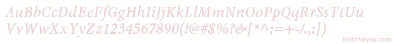MinionwebproItalic Font – Pink Fonts