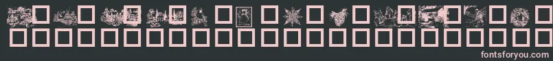 Winter ffy Font – Pink Fonts on Black Background