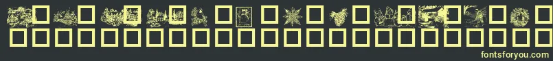 Winter ffy Font – Yellow Fonts on Black Background