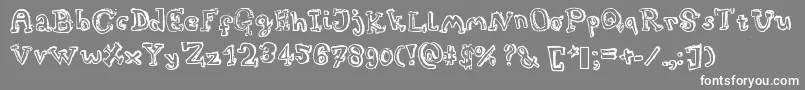 Turtleneck Font – White Fonts on Gray Background