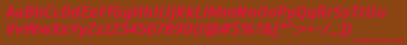 Scada ffy Font – Red Fonts on Brown Background