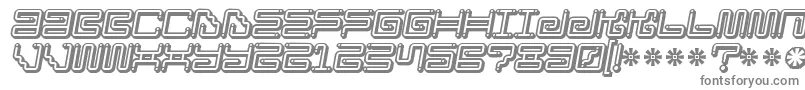 Iron Lounge Smart Dot 2-fontti – harmaat kirjasimet valkoisella taustalla