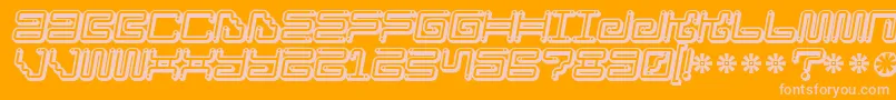 fuente Iron Lounge Smart Dot 2 – Fuentes Rosadas Sobre Fondo Naranja