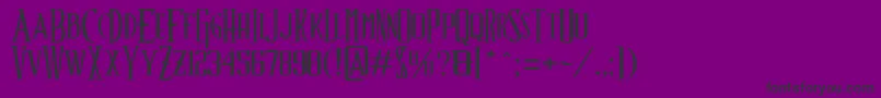 ShindlerfontByJuanCasco Font – Black Fonts on Purple Background