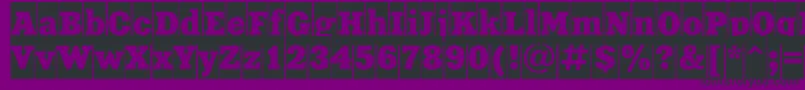 XeniacameocRegular Font – Black Fonts on Purple Background