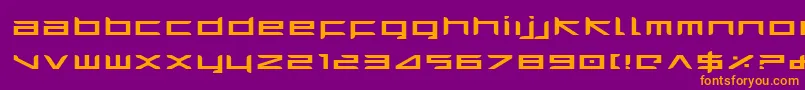 Harrie Font – Orange Fonts on Purple Background