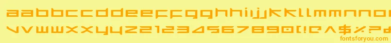 Harrie Font – Orange Fonts on Yellow Background